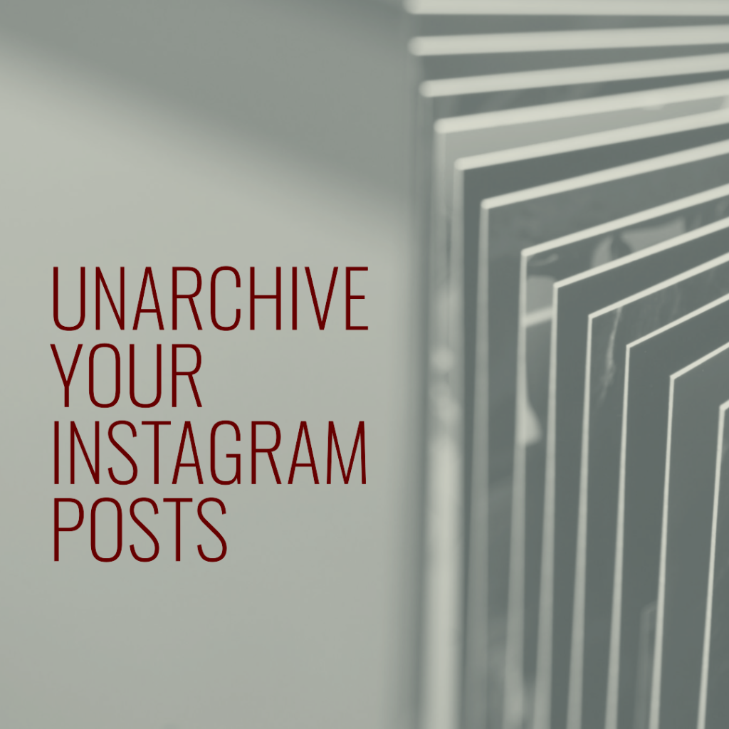 The ability to unarchive Instagram posts is a feature that adds significant flexibility and control to how you manage your Instagram account.