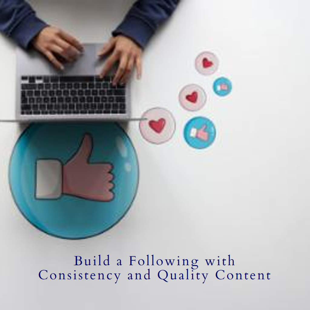 Consistency, quality content, and networking are the keys to getting noticed by an agency and building a following
