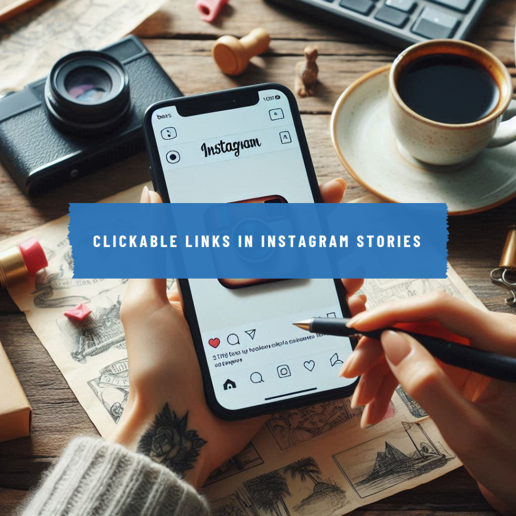 How to add clickable links in instagram stories